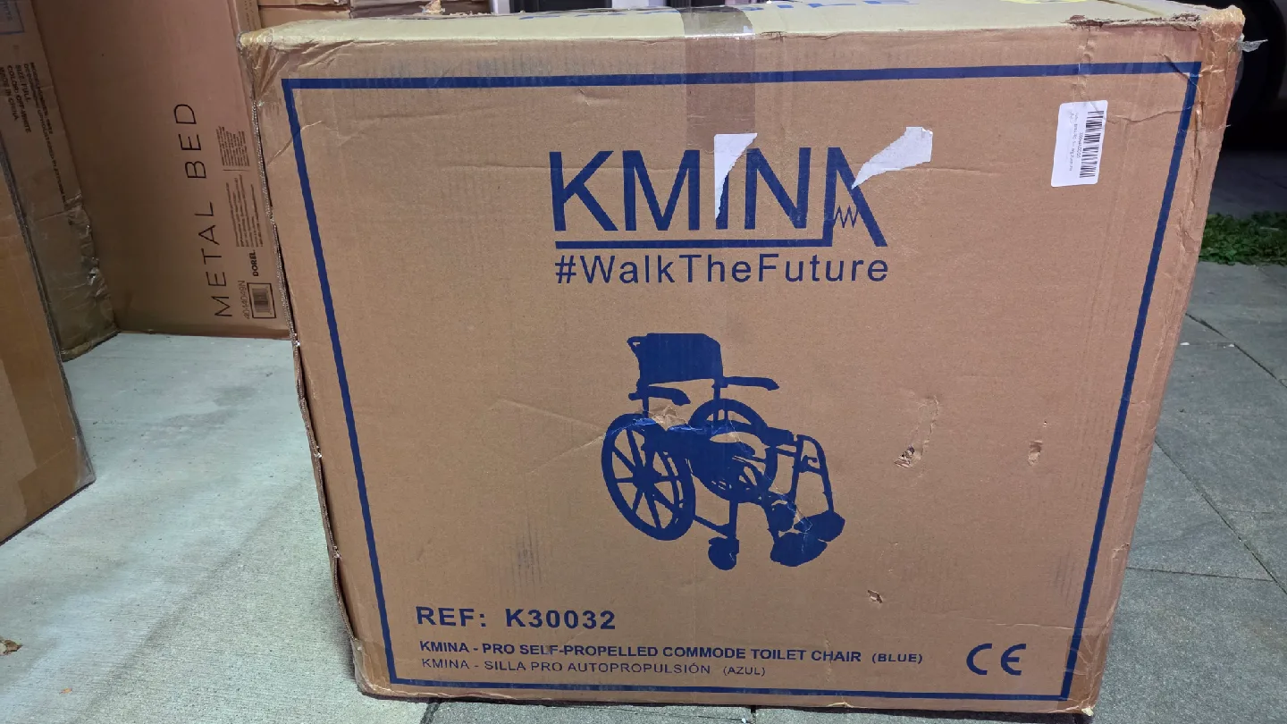 KMINA Shower Wheelchair for Adults, Blue,  BRAND NEW image indicator(10)