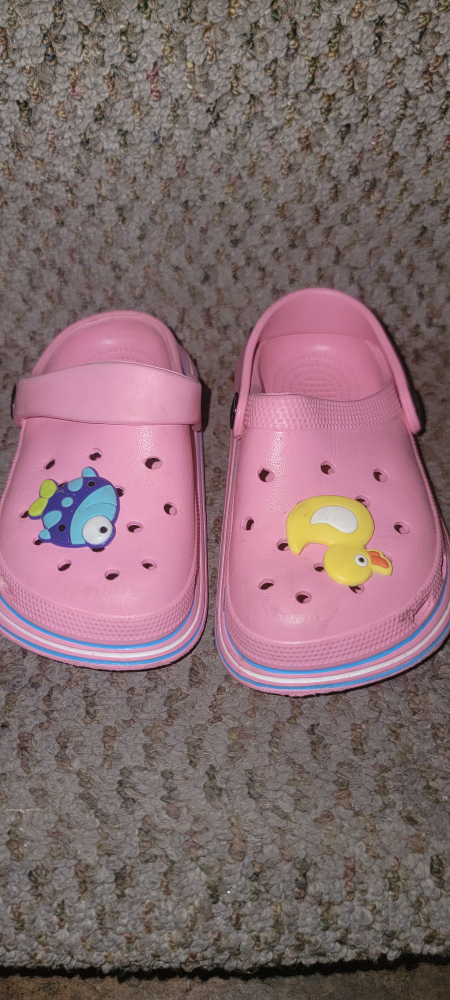 Pink Clogs with Fish & Duck Charms - photo 2