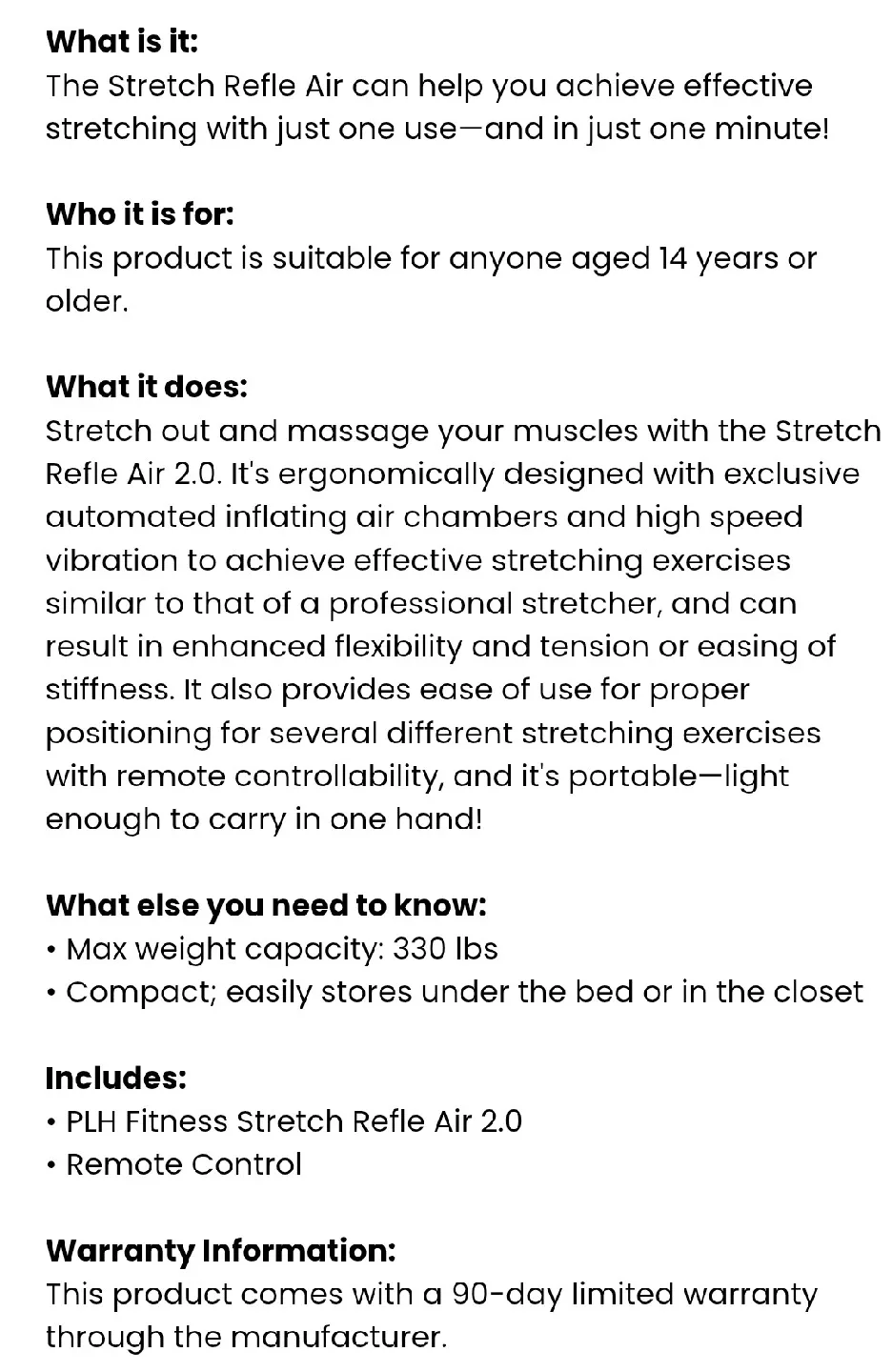 Stretch Refle Air 2.0 - New in Box! image indicator(10)