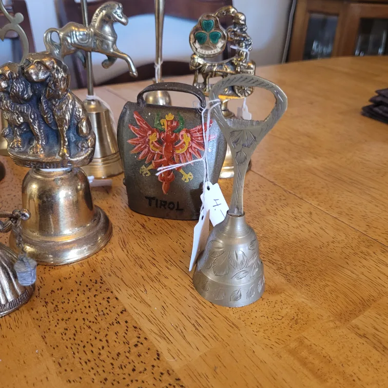 Lot of 13 Vintage Brass Bell Items Selling all 13 Together image indicator(7)