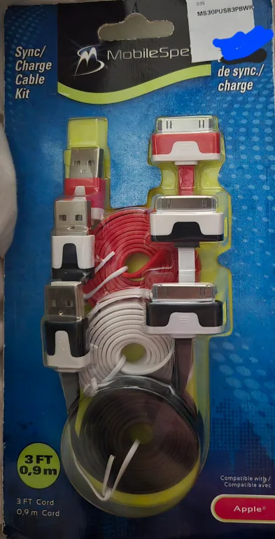 MobileSpec Sync/Charge Cable Kit - Apple Compatible thumbnail