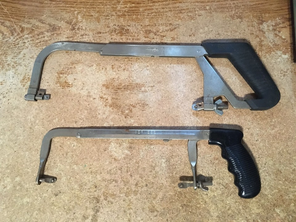 lot of 2 hack saw Stanley 15-265 adjustable serve ss 50s