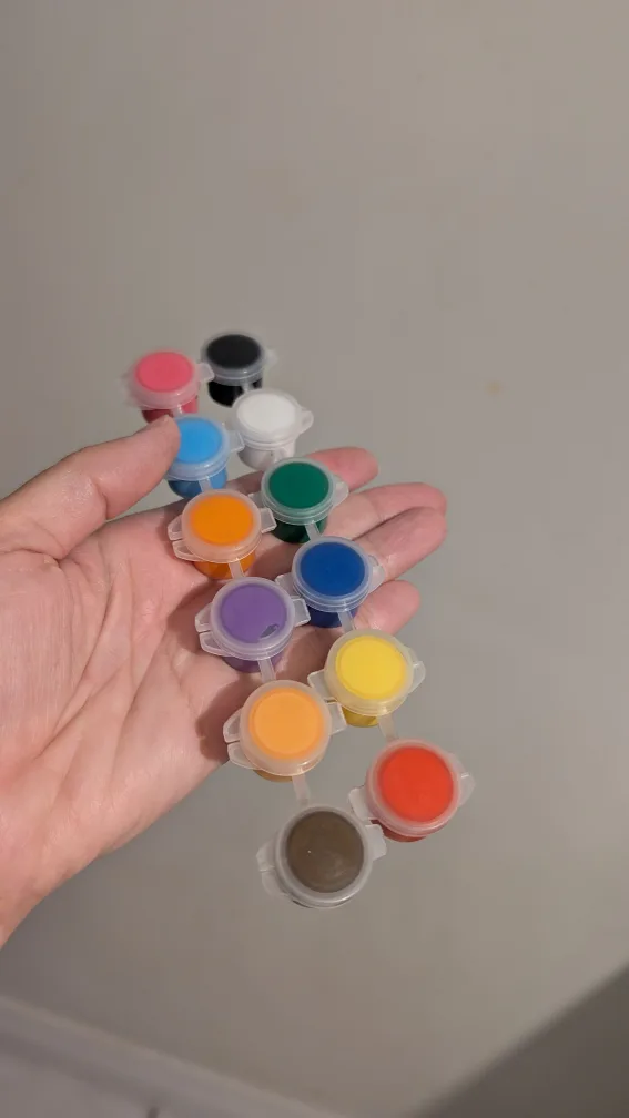 Set of 12 Assorted Colour Paint Pots thumbnail