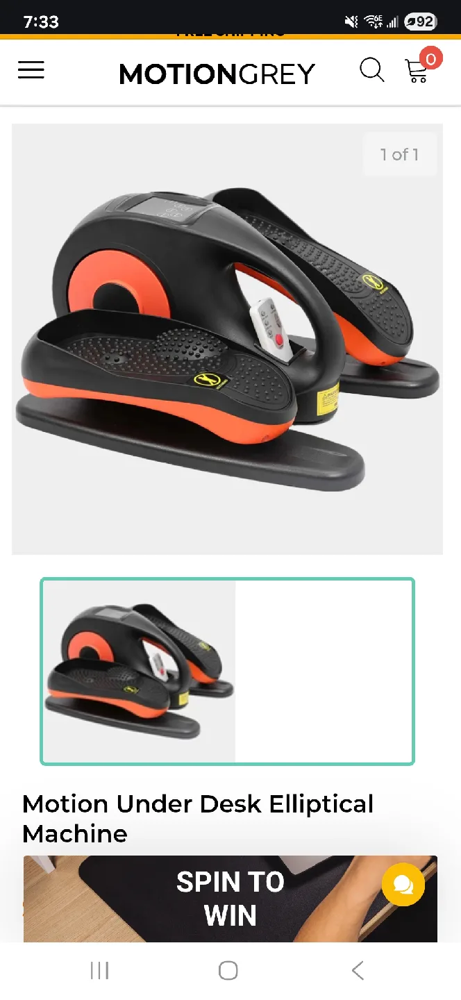 MotionGrey Under Desk Elliptical Machine image indicator(5)