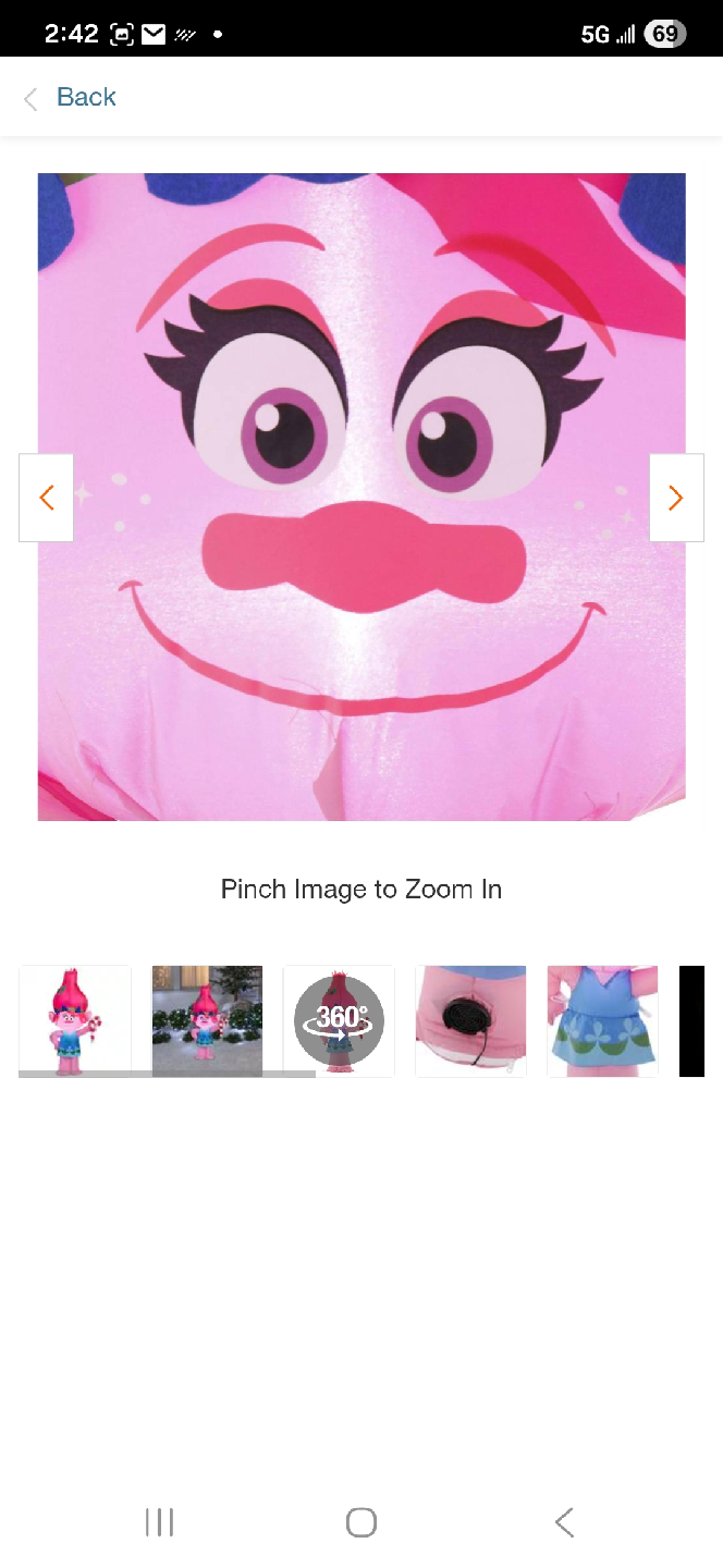 UPGRADED LED trolls poppy christmas inflatable - photo 3