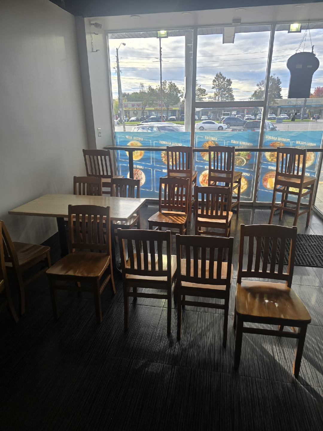 Wooden Restaurant Chairs - Set of 16 plus tables - photo 2