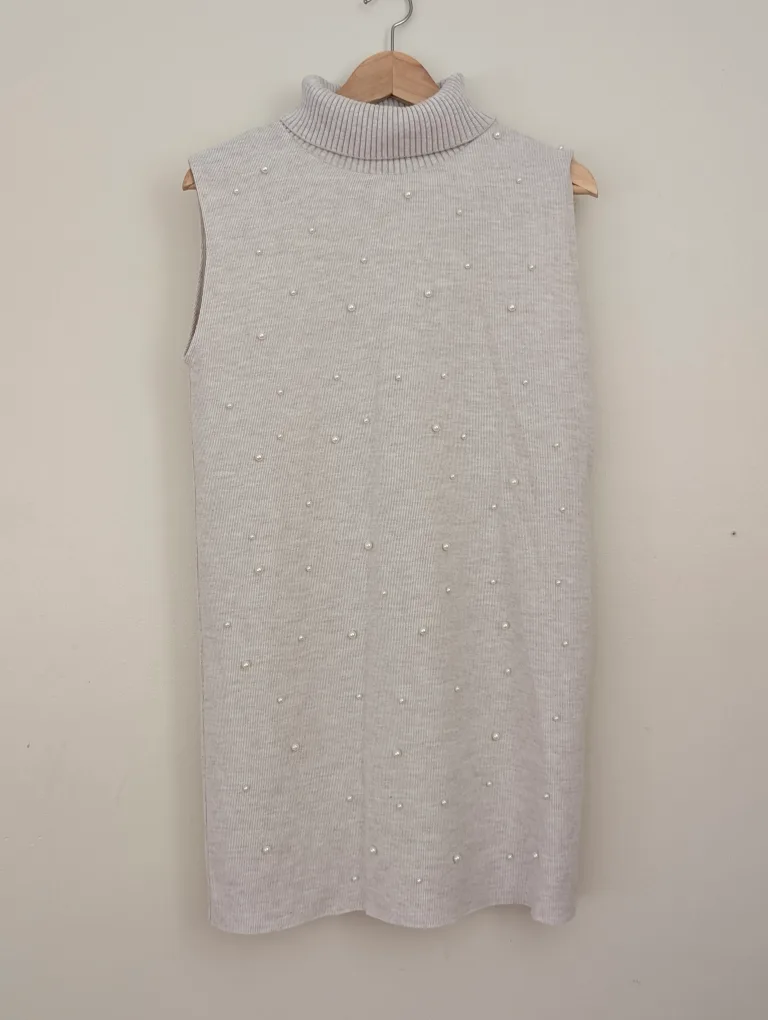 Zara Sleeveless Turtleneck Dress - Size M thumbnail