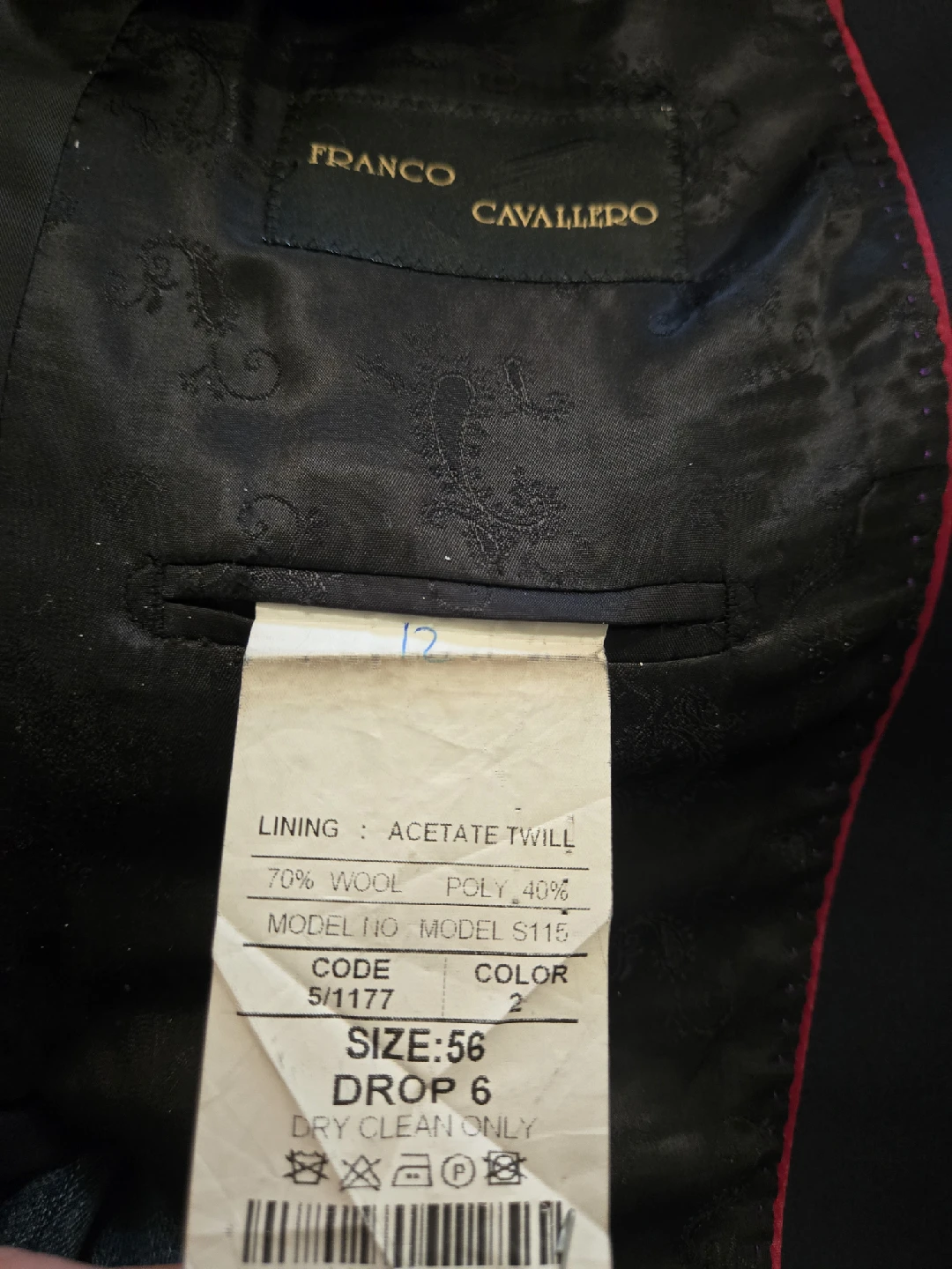 Franco Cavallero Suit - Size 56 - photo 2