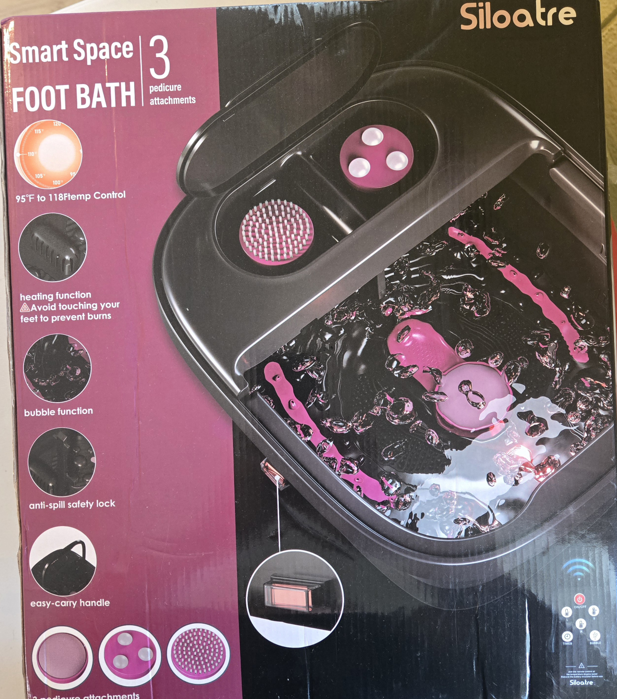 Siloatre Smart Space Foot Bath with Attachments - photo 2