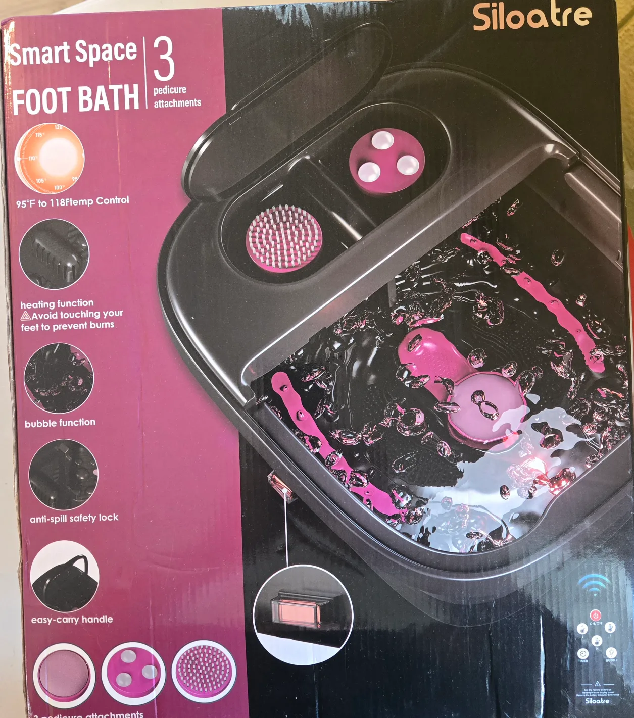 Siloatre Smart Space Foot Bath with Attachments image indicator(2)