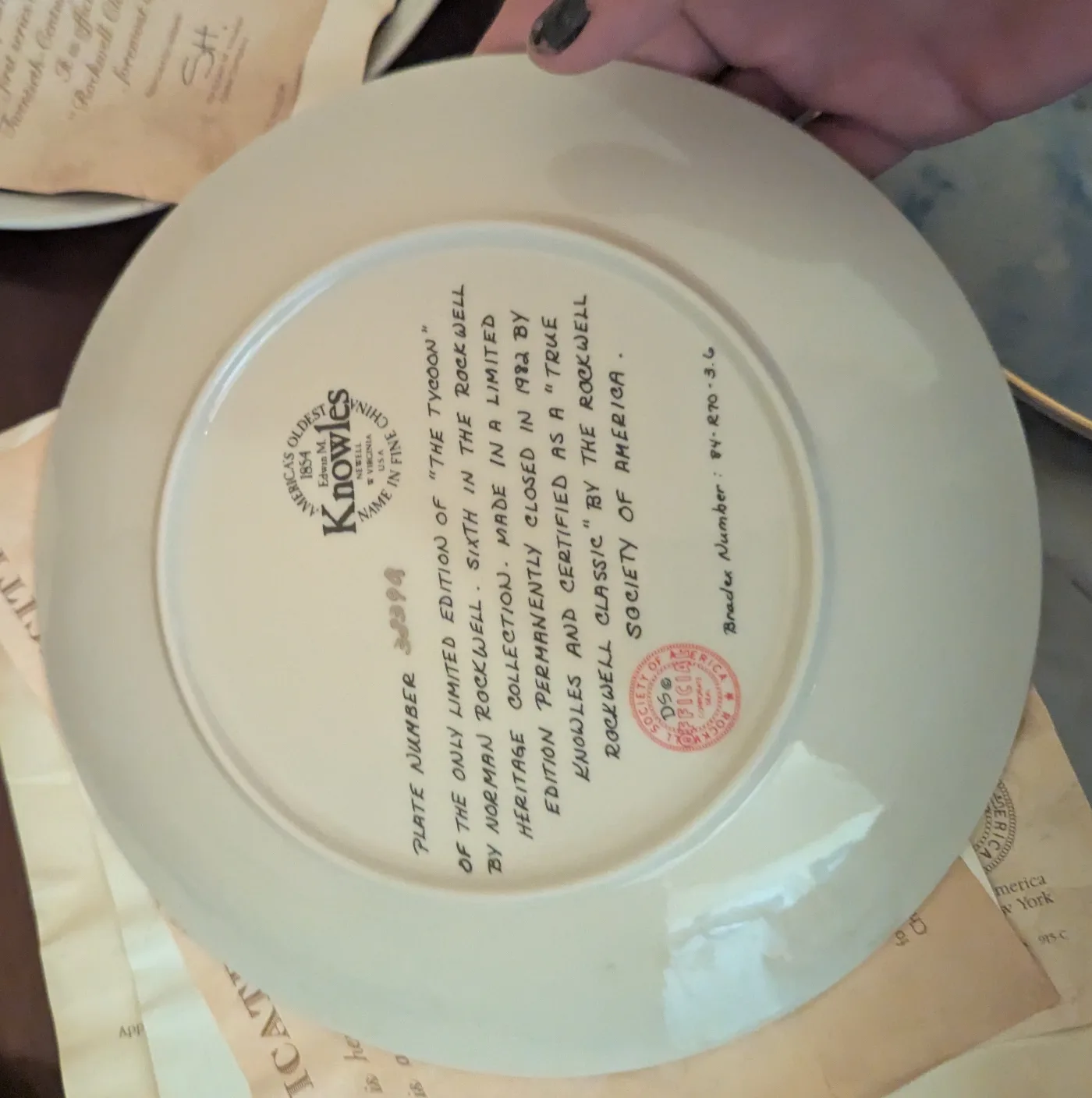 Norman Rockwell Collector Plates five plates for 45$ image indicator(4)