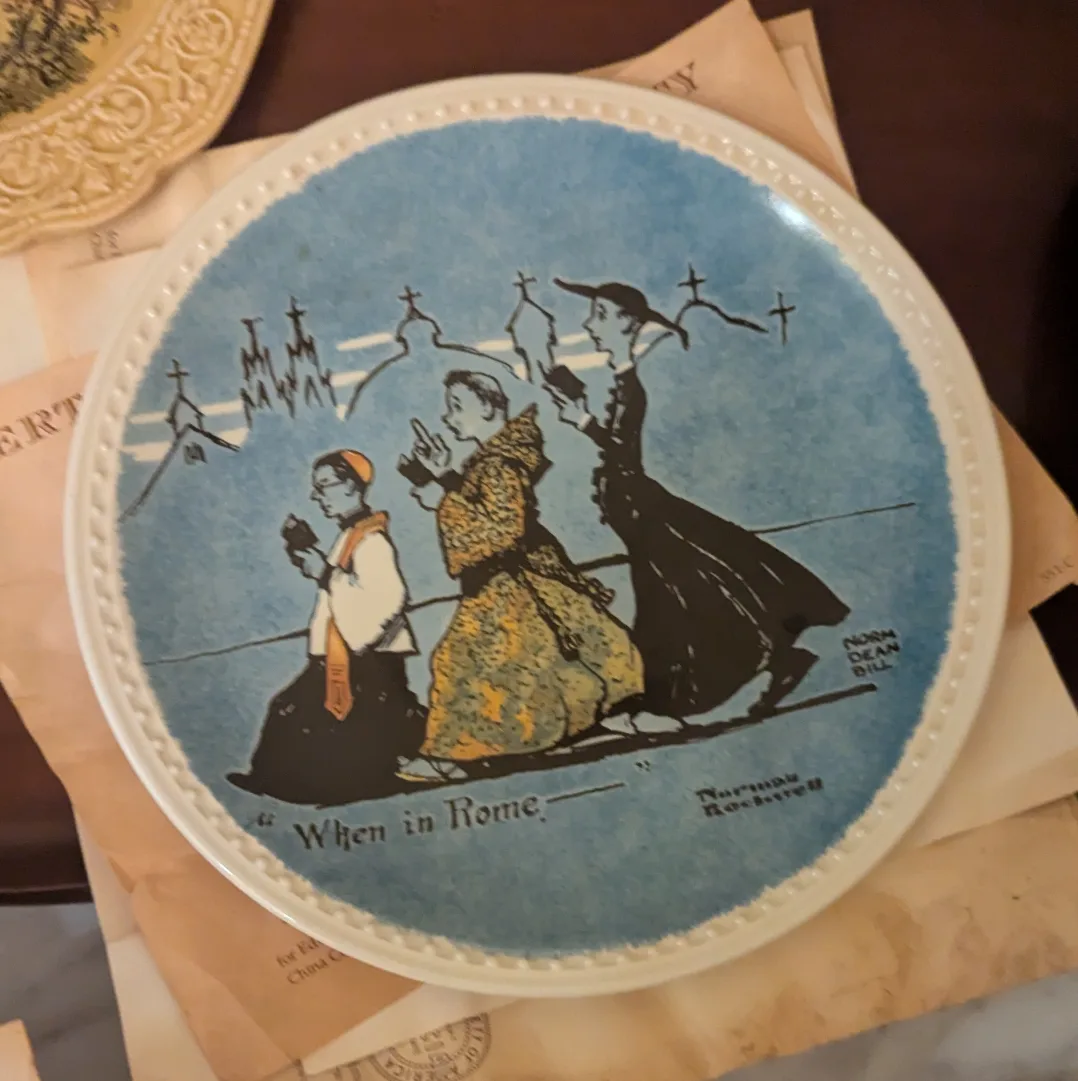 Norman Rockwell Collector Plates five plates for 45$ image indicator(5)