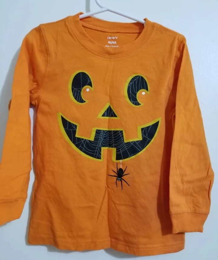 Carter's Halloween Pumpkin Shirt - Size 4T 🧡