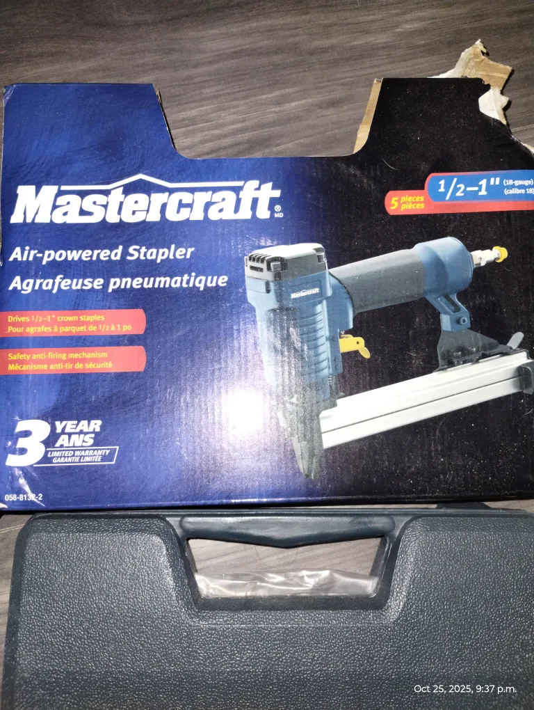 Mastercraft Air-powered Stapler 058-8132-2