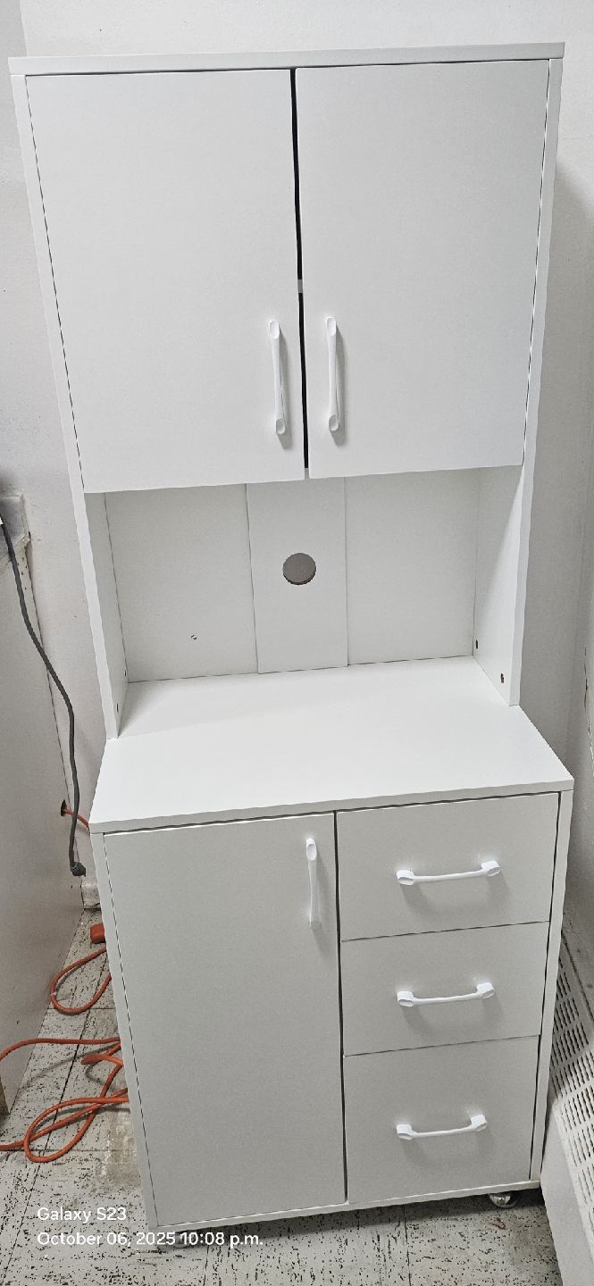 HOMCOM Modern Kitchen Cupboard - White - photo 4