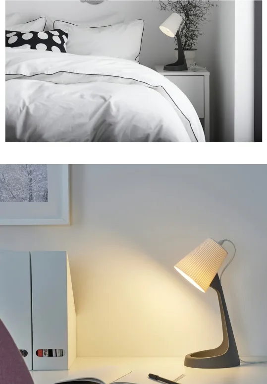 IKEA Table Lamp - Gray/White image indicator(2)