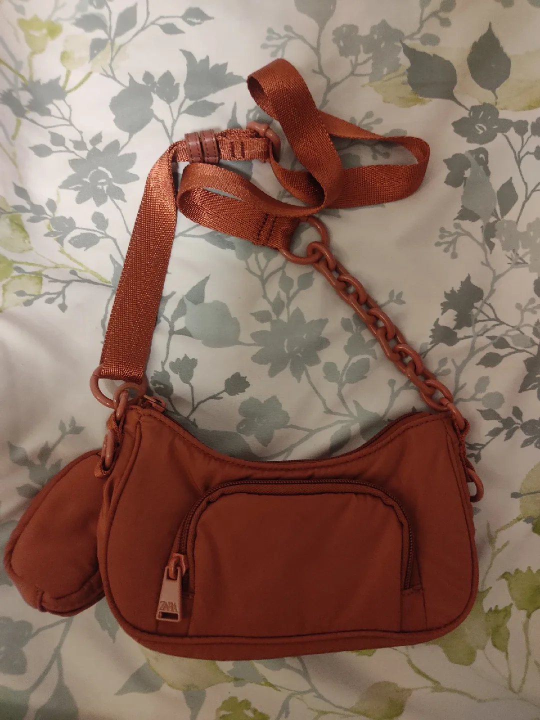 Zara Orange Mini Shoulder Bag thumbnail