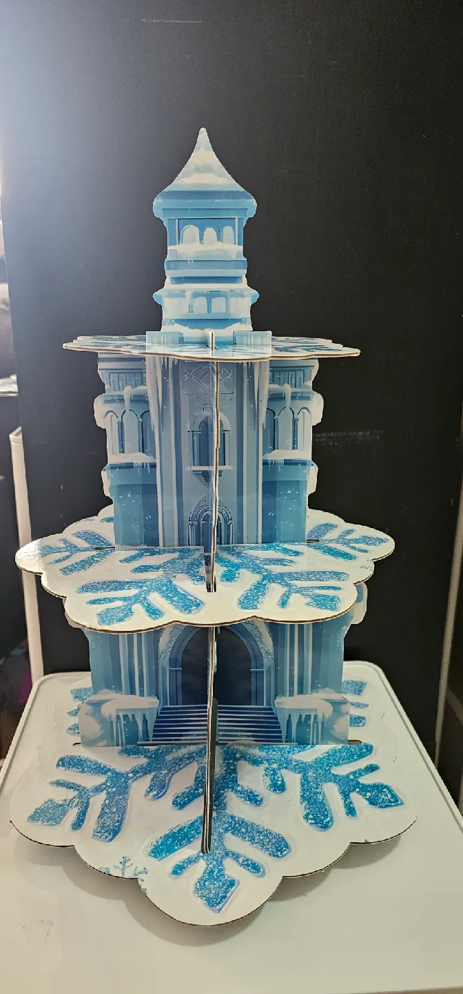 Frozen Castle 3-Tier Cupcake Stand image indicator(2)