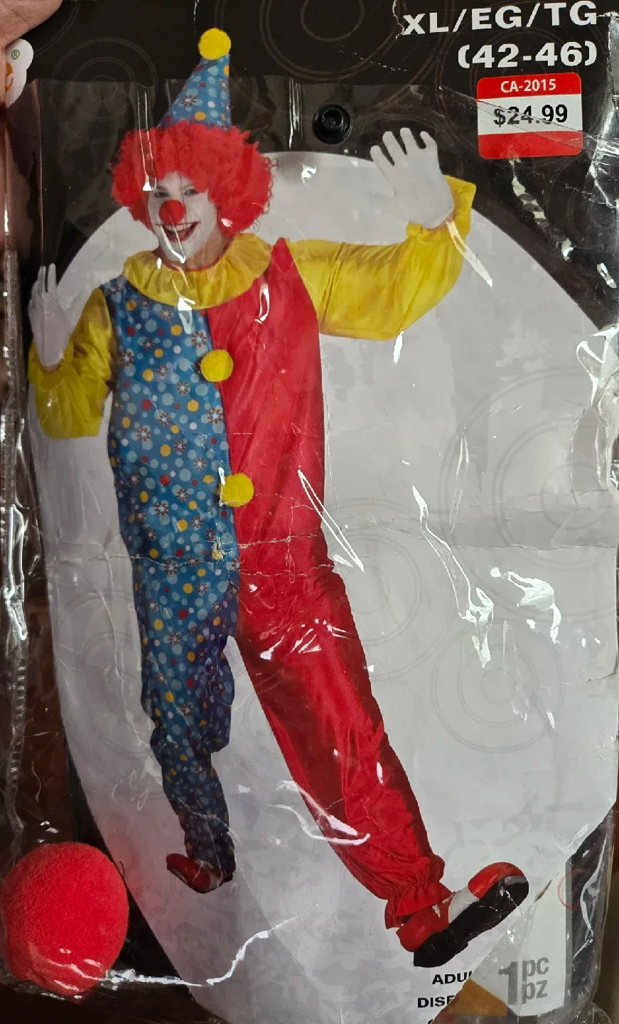 Clown Costume - Red, Yellow, Blue image indicator(2)