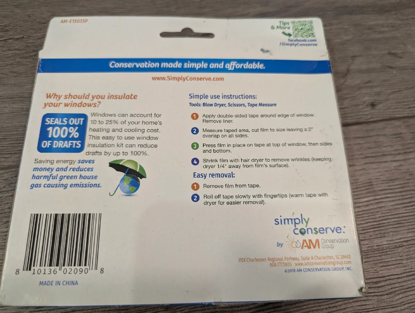 NIB - Simply Conserve Window Insulating Kit image indicator(2)