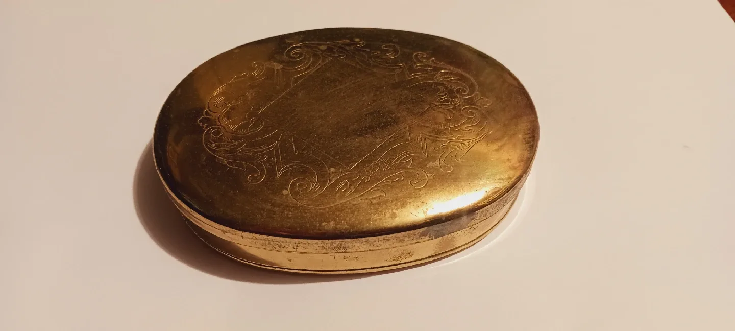 Gorgeous Vintage Brass Trinket Jewelry Box thumbnail