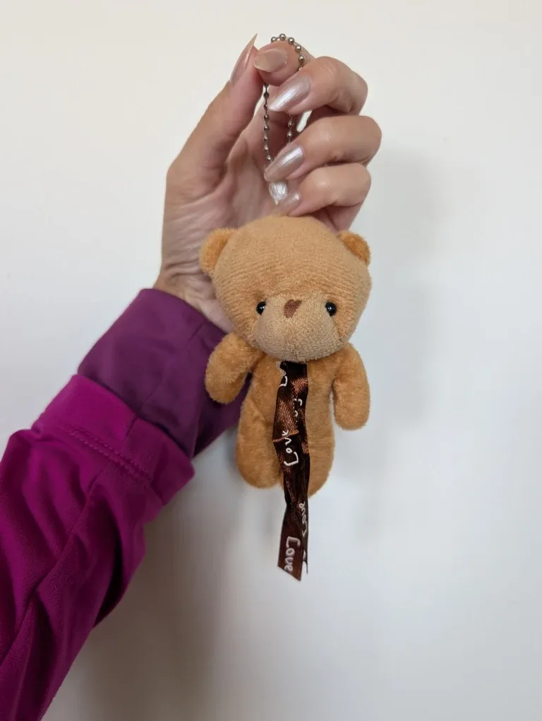 Brown Teddy Bear Keychain thumbnail