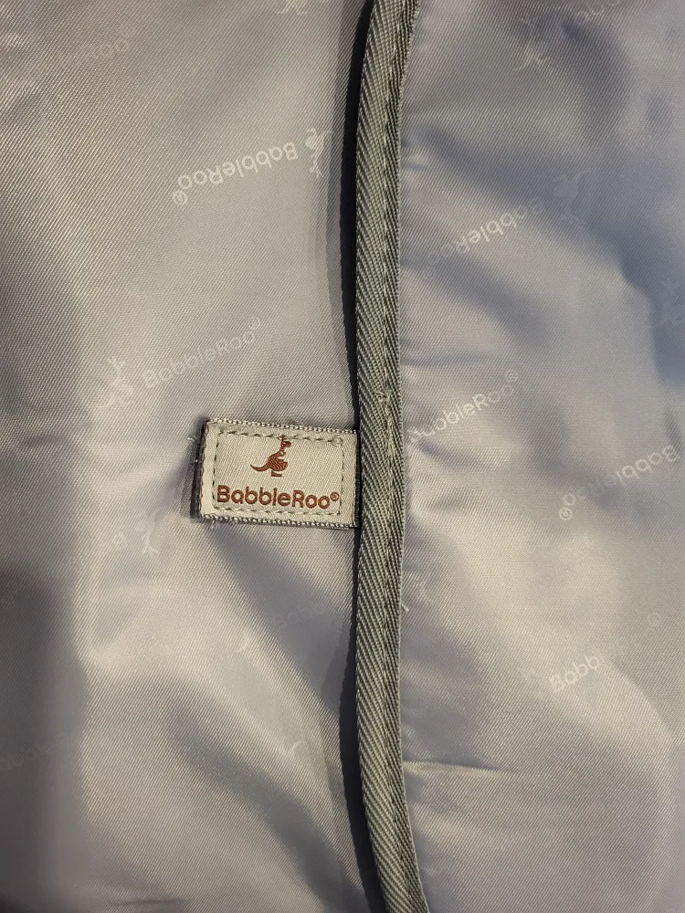 BabbleRoo Leather Diaper Bag Backpack - Blueberry Cream image indicator(10)