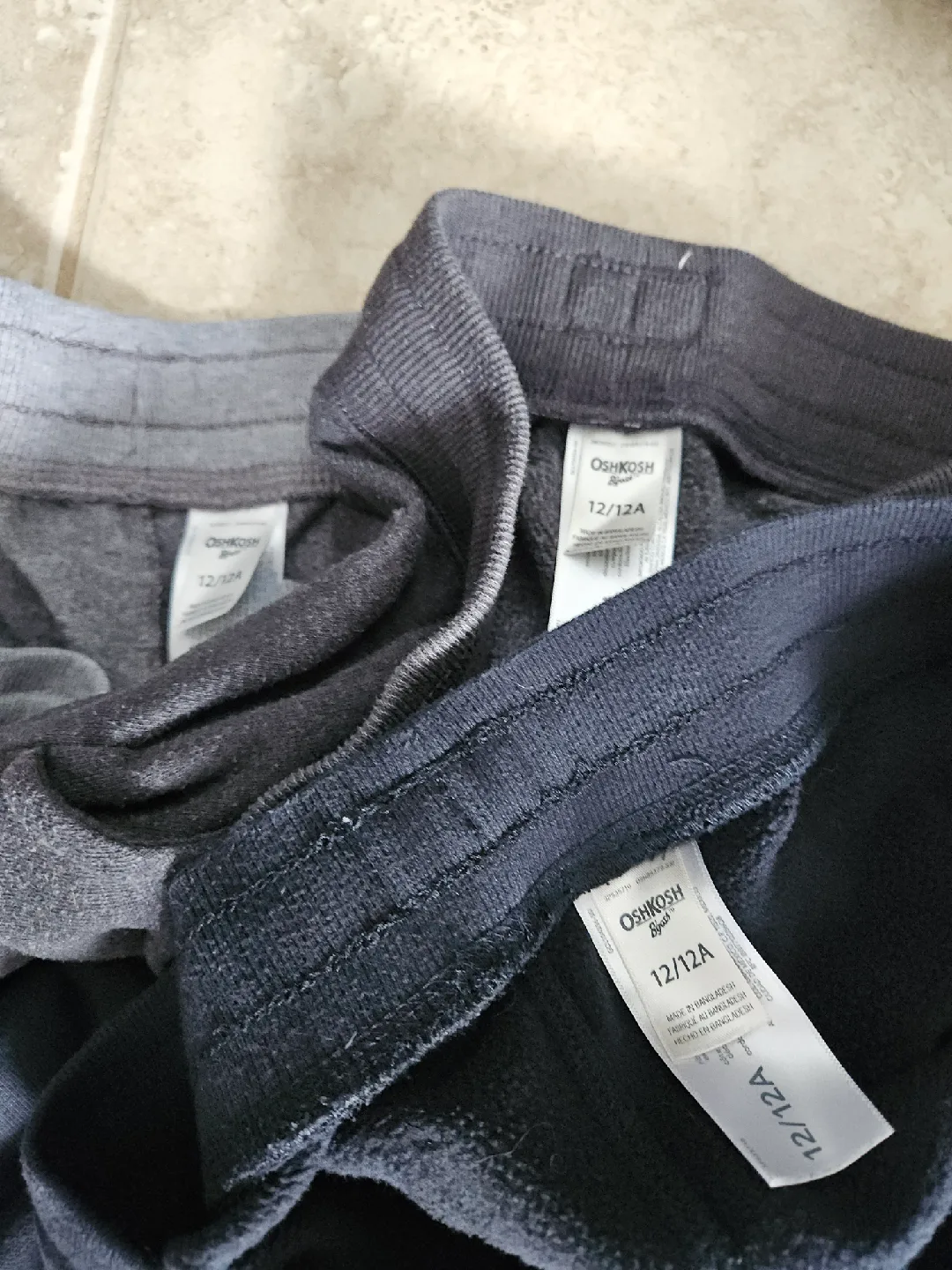 Boys Size 12 OshKosh Jogger Pants (3 pair) image indicator(4)