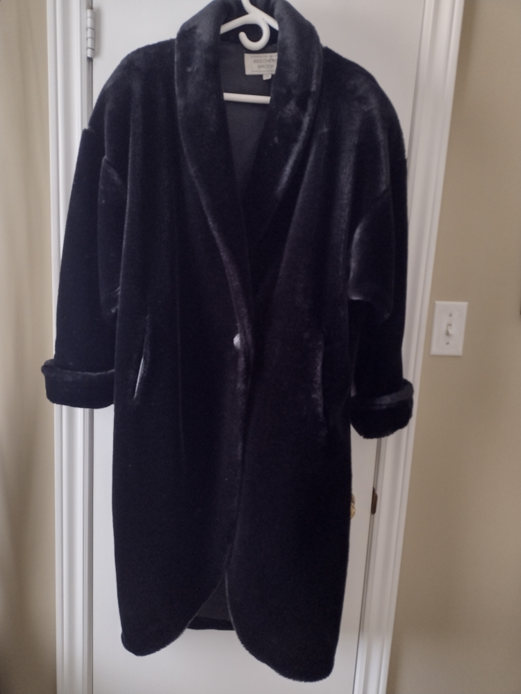 Beechers Brook Black Faux Fur Coat - photo 2