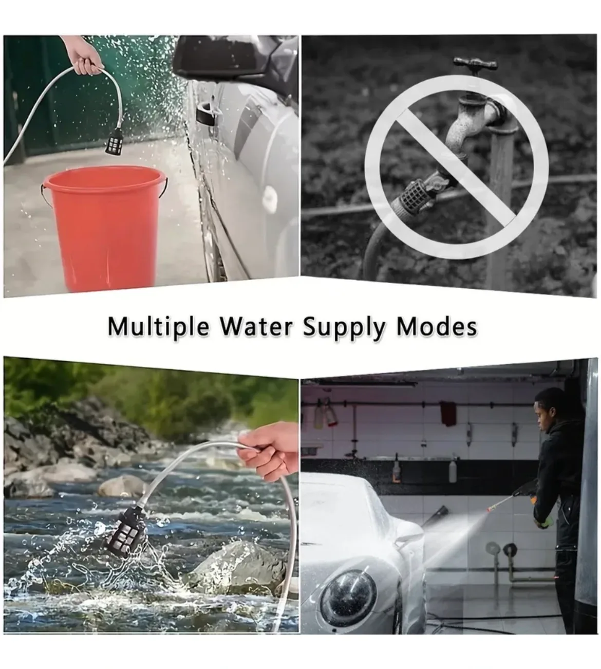 NEW Cordless Pressure Washer w/ 2 Batteries - Home/Car Washing 🧡 image indicator(7)