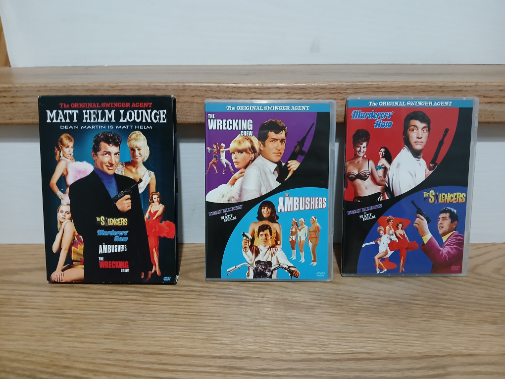 Matt Helm Lounge, The Wrecking Crew, Murderers' Row DVDs