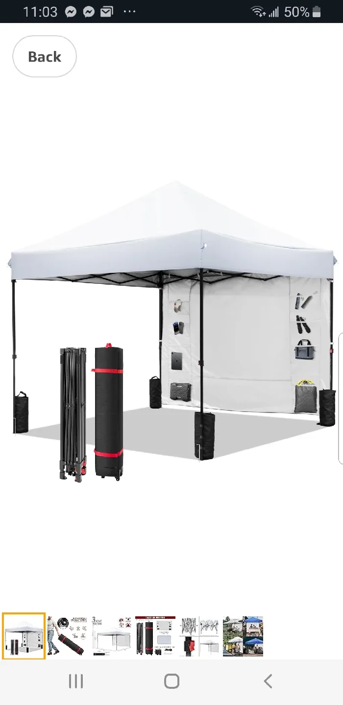 10x10 Pop Up Canopy, brand new thumbnail