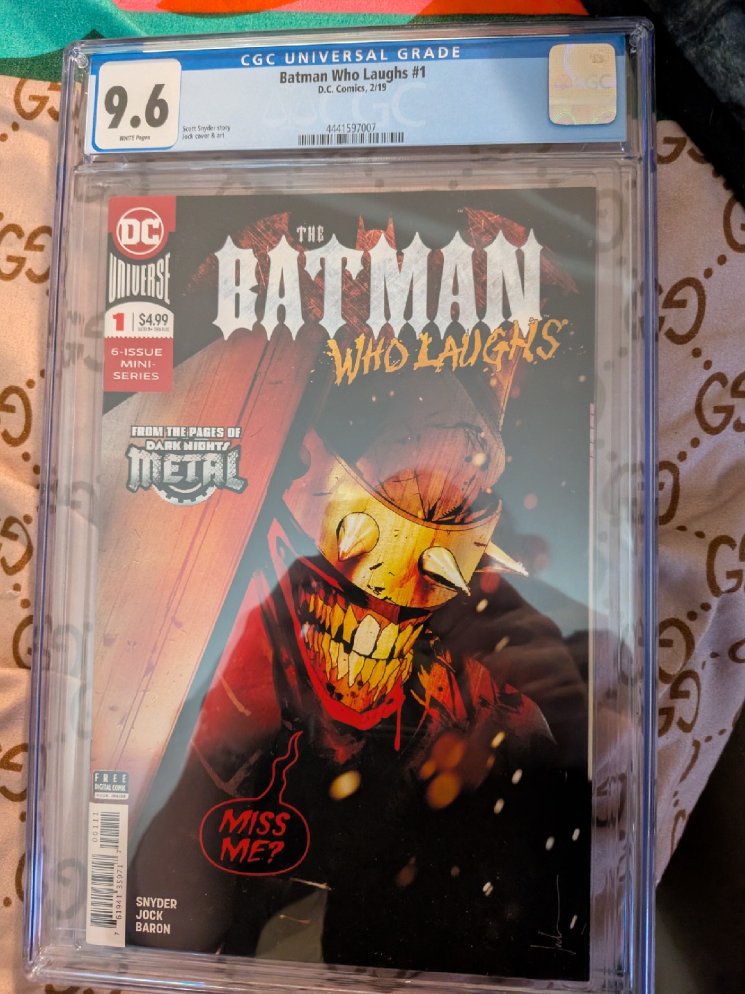 CGC 9.6 Batman Who Laughs #1 Comic