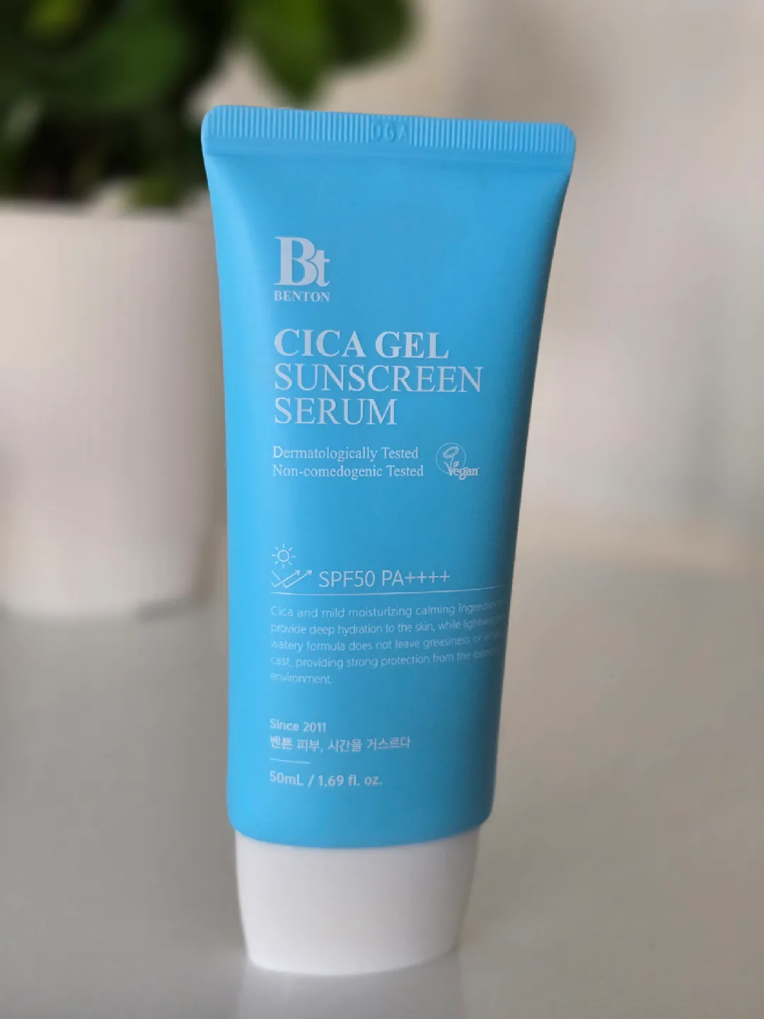 Benton Cica Gel Sunscreen Serum SPF50 PA++++ Korean skincare thumbnail