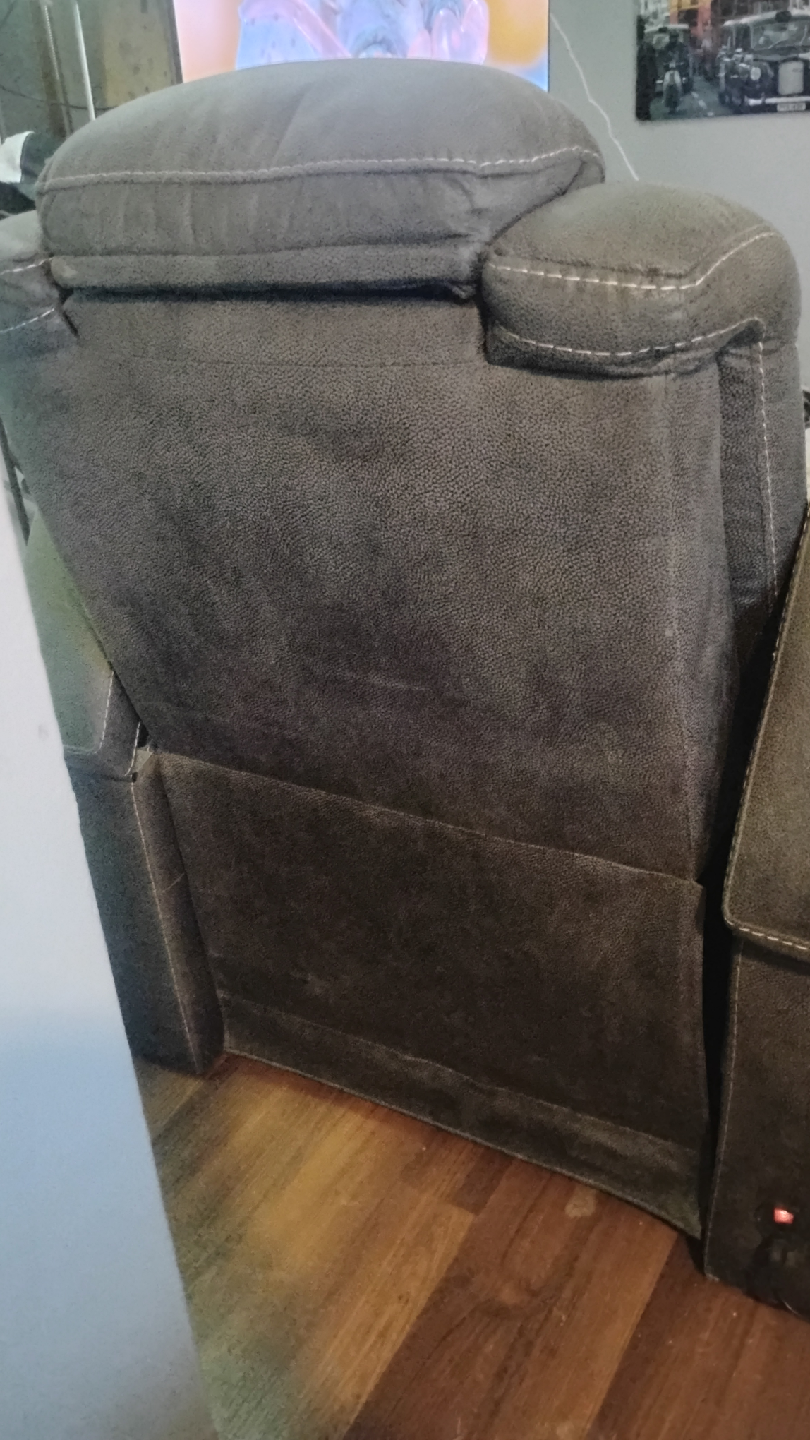 Grey power Recliner with Cup Holders - photo 4