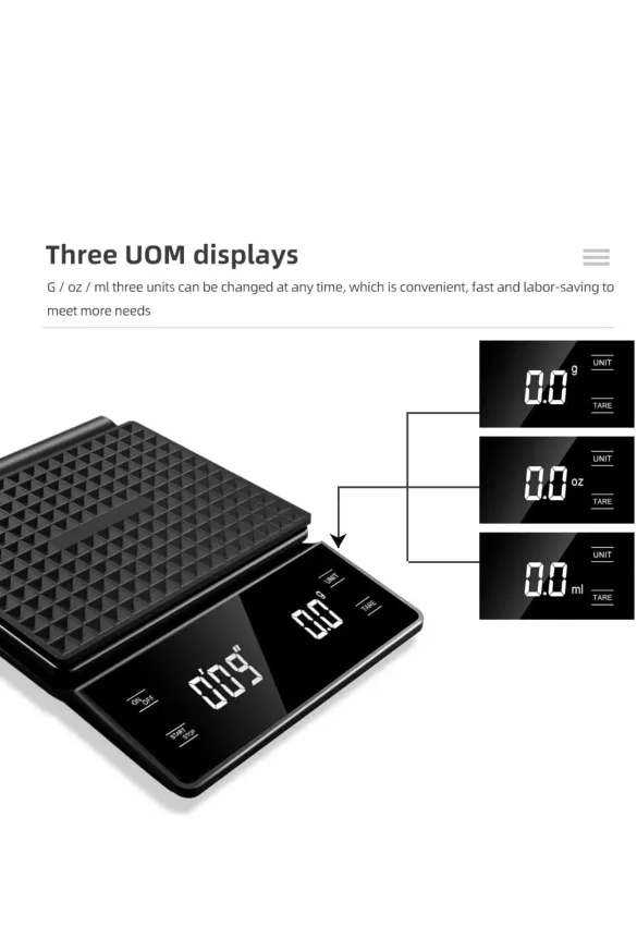 Digital Kitchen Scale - Coffee Scale image indicator(4)