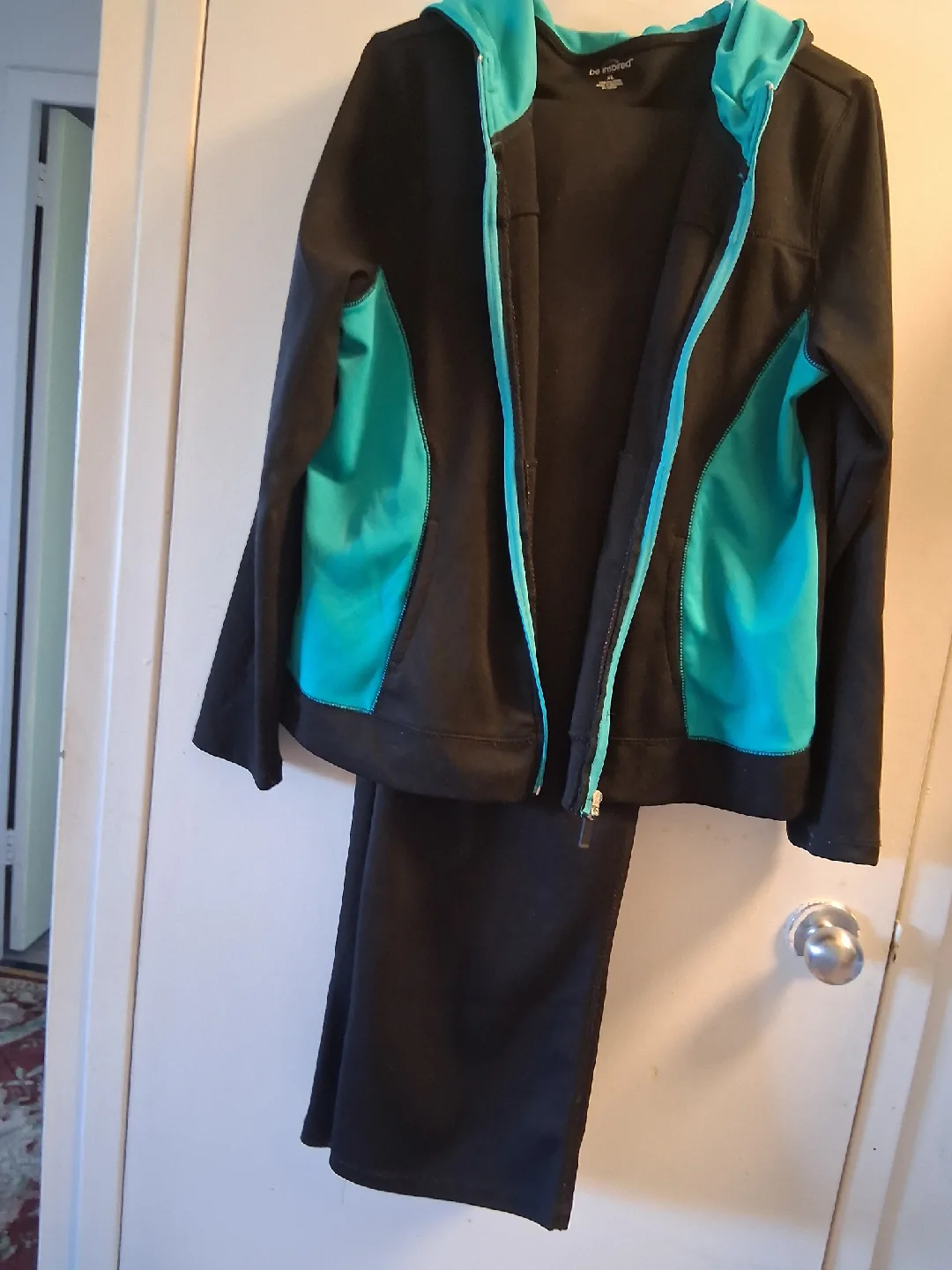 Be Inspired XL Track Suit - Black & Teal image indicator(2)