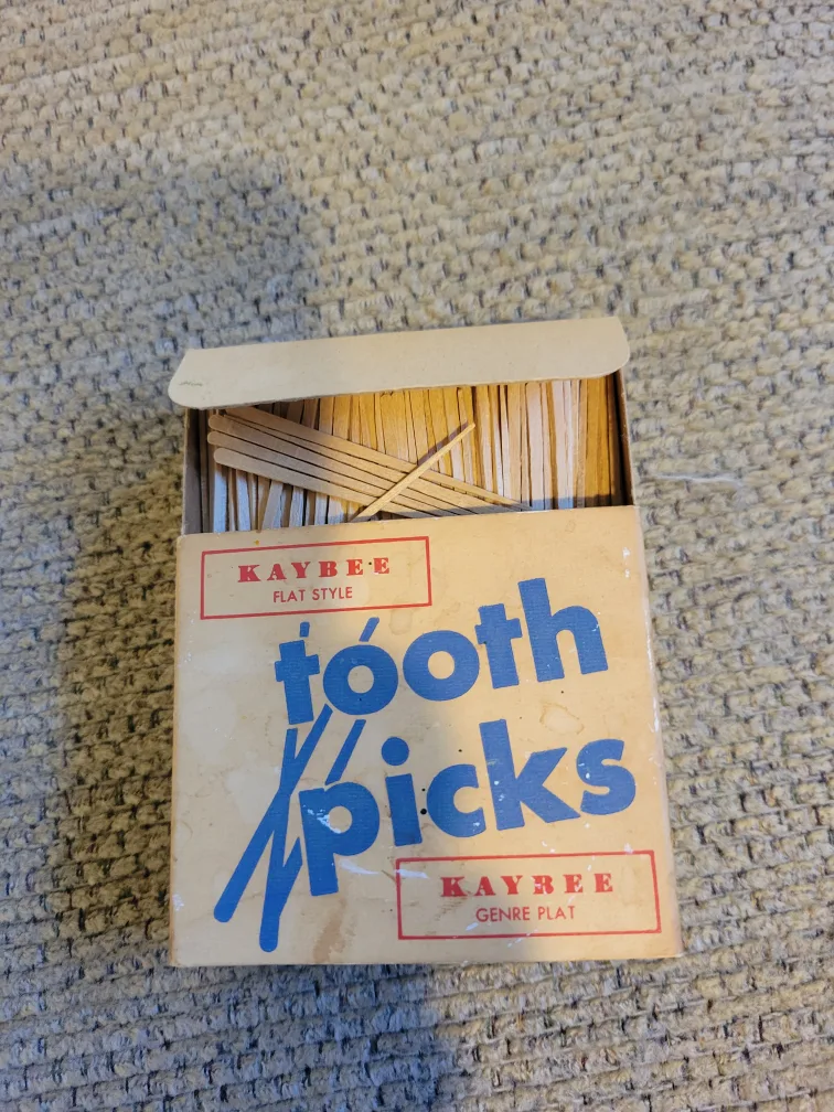 Vintage Kaybee Flat Style Toothpicks. ephemera thumbnail