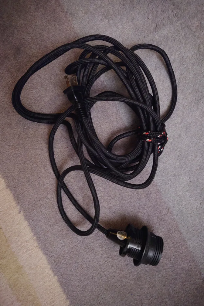 Black Pendant Light Cord Kit image indicator(3)