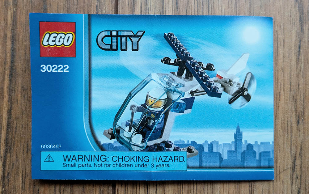 LEGO City Set #30222 - Police Helicopter - LIKE-NEW CONDITION - photo 4