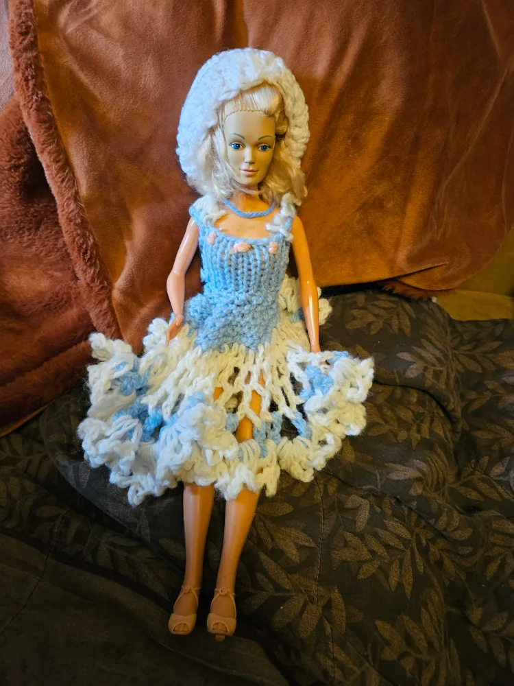 Vintage Barbie Doll with Handmade Outfit thumbnail