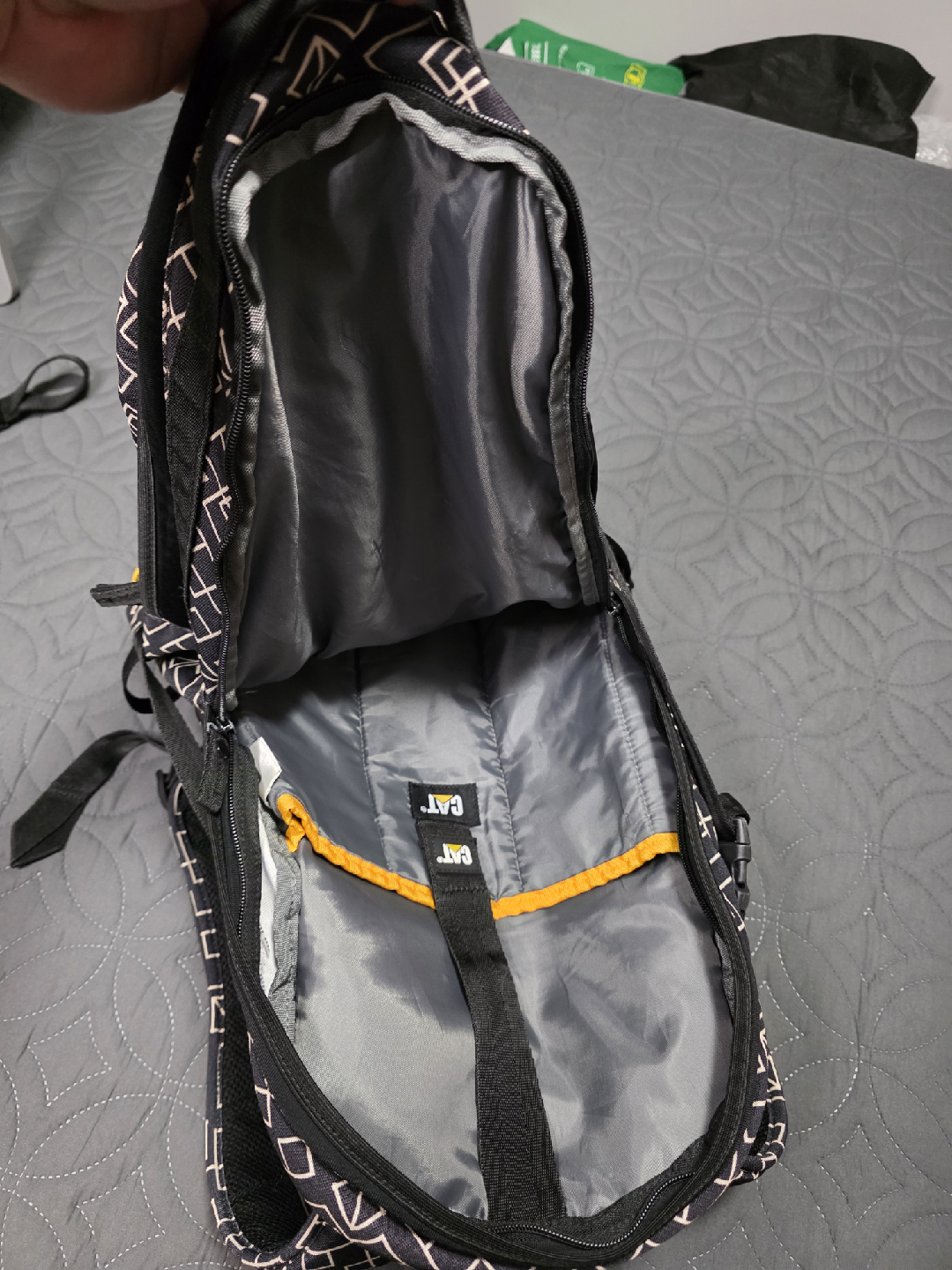 CAT Backpack - Black and White Pattern - photo 4