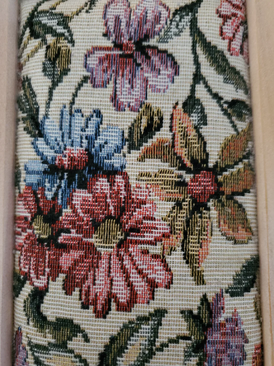 Vintage Floral Tapestry Wooden Jewelry Box 🥕 image indicator(3)