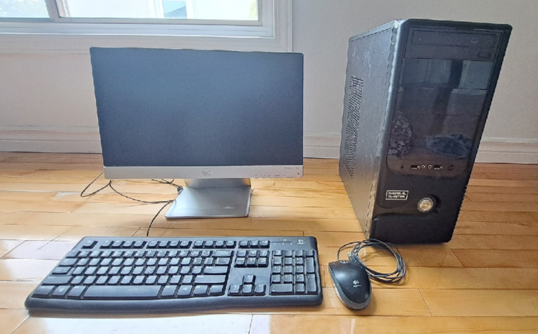 Desktop computer set with Monitor, Keyboard, Mouse, CPU - photo 2