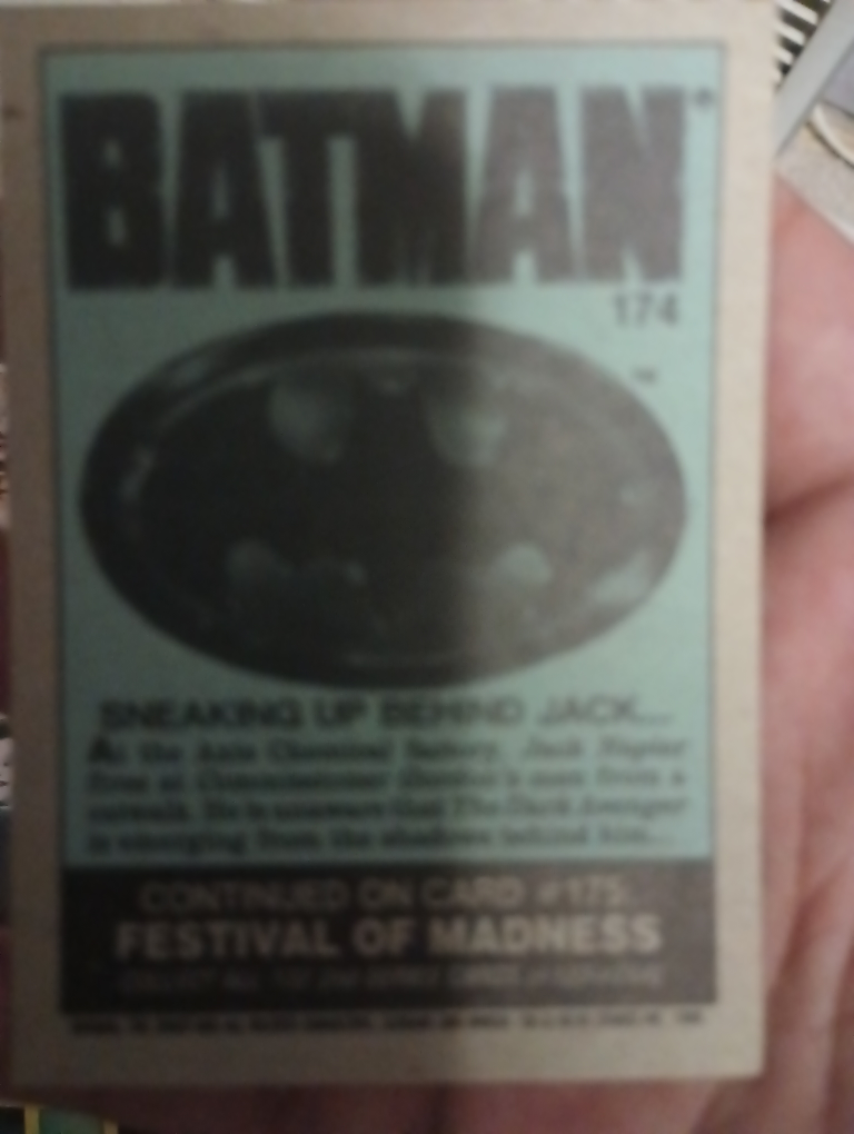 Batman 1989 Trading Cards (offer or trade ) - photo 3