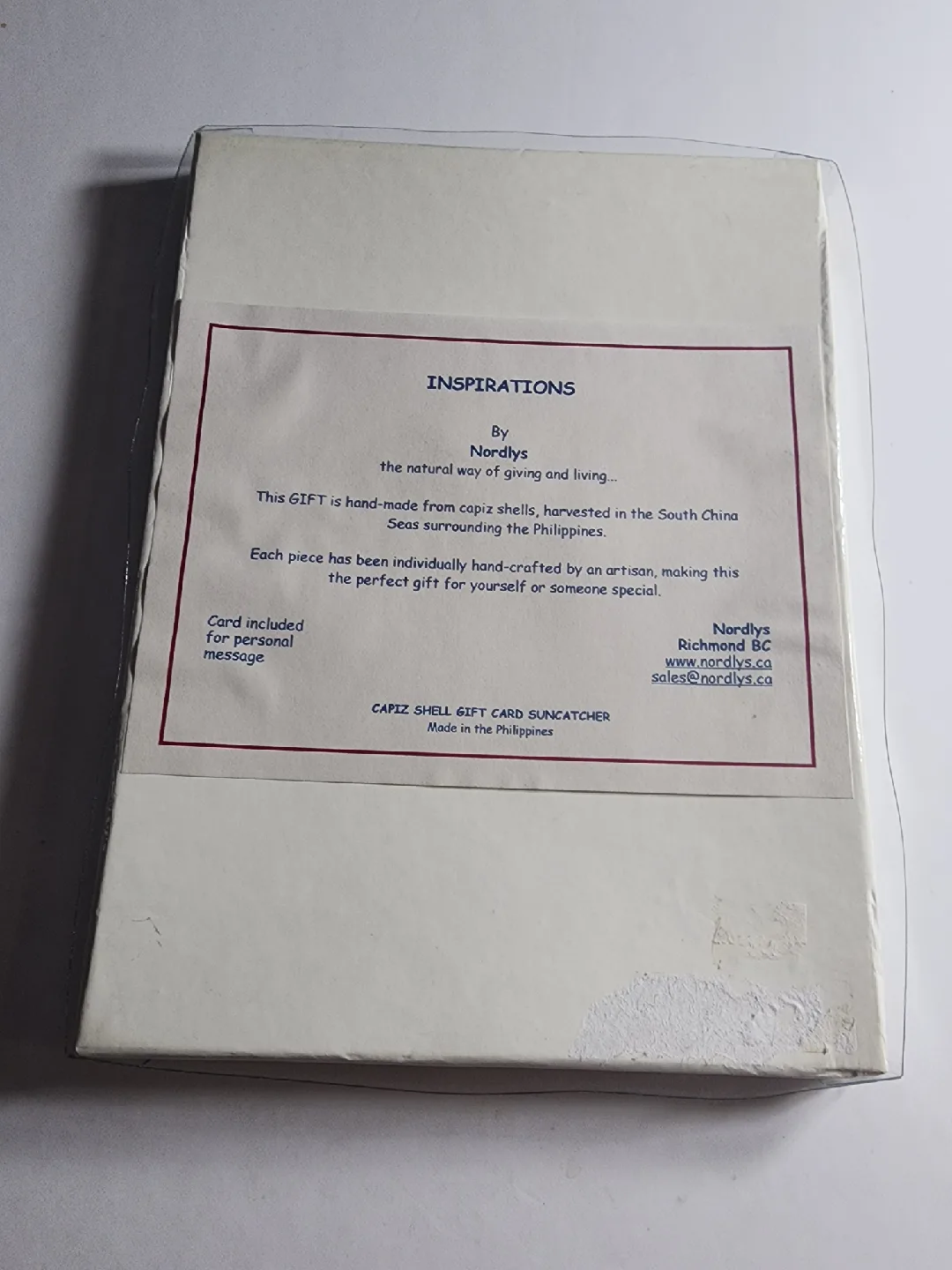 Nordlys Capiz Shell Gift Card Suncatcher image indicator(5)