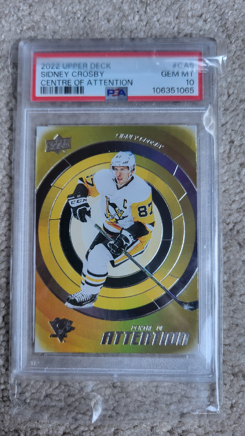 2022 Upper Deck Sidney Crosby GEM MT 10