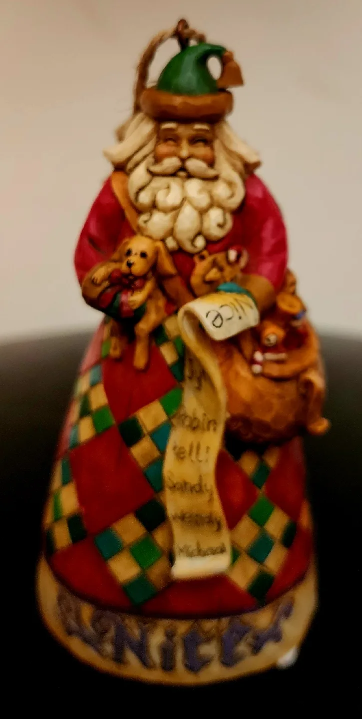 Jim Shore Santa Figurine with Naughty/Nice List image indicator(2)