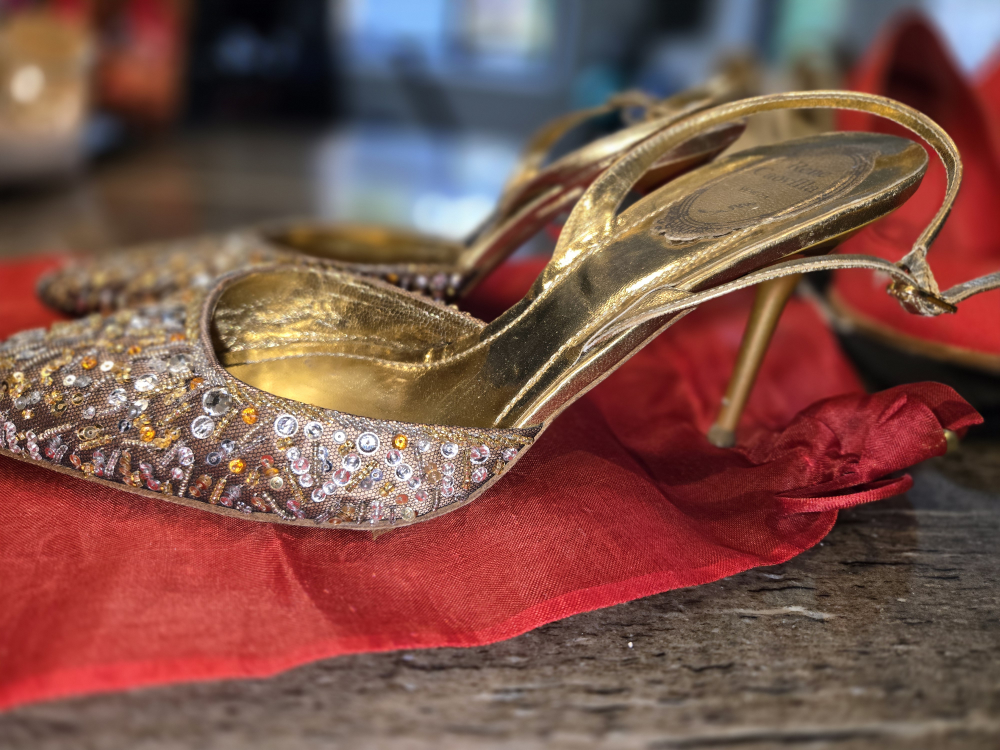 Rene Caovilla Embellished Slingback Heels - photo 4