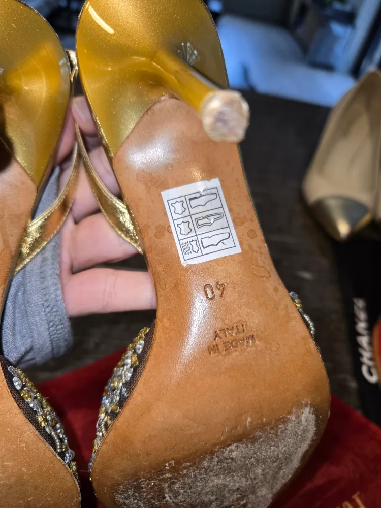 Rene Caovilla Embellished Slingback Heels image indicator(7)